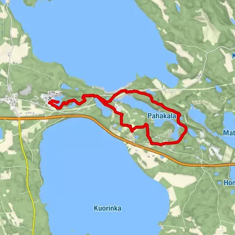 Pahakala Trail, Kinttupolku-Strecken in Liperi