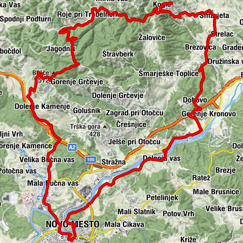 Erfrischendes Radfahren entlang des Radulja-Bachs
