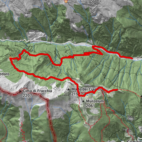 Vergeletto und der alpine See von Salei