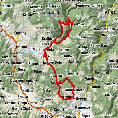 Breza - Kraljeva Sutjeska - Bobovac