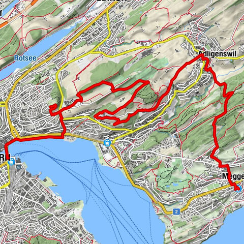 Via Meggen zum Dietschiberg