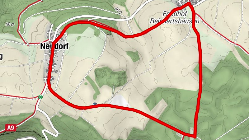Rundwege im Ortsteil Reichartshausen - R 2