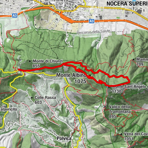 Valico di Chiunzi - Le Querce - Nocera Inferiore - Monte Sant'Angelo di Cava