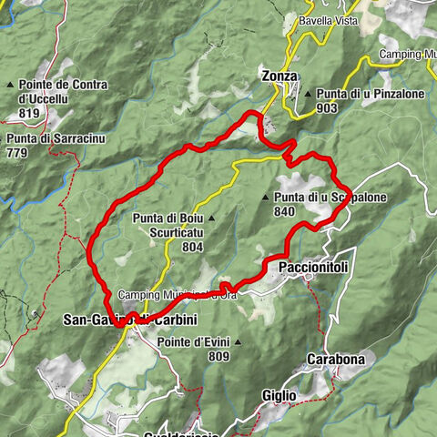 San-Gavino-di-Carbini - Chiesa - La ferme "A Stadda" - Punta di a Sanavesa