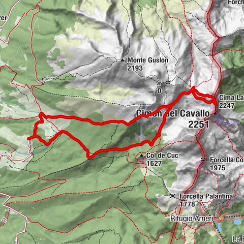 Belluno - Cima Lastè - Rifugio Carlo e Massimo Semenza - Tambre