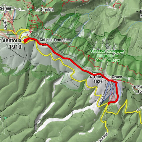 Chalet Reynard - Tête de la Grave - Col des Tempêtes - Mont Ventoux