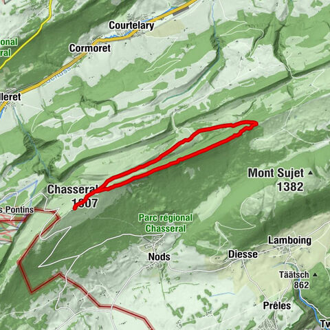 Nods - Le Chasseral - Métairie du Milieu de Bienne