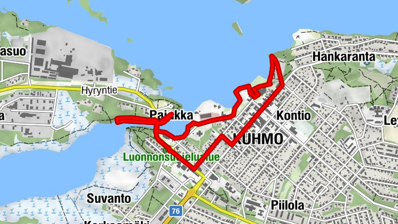 Kuhmo Kulturpromenade 4,8 km, Kuhmo