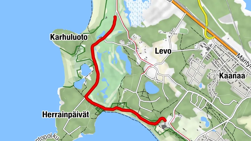 Golfpolku in Yyteri (anspruchsvoll barrierefrei)