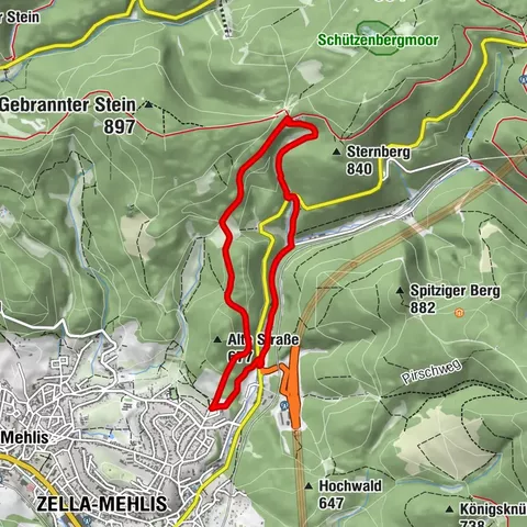 Rundwanderweg - "Zunft & Kloß" - Zella-Mehlis - Thüringer Wald