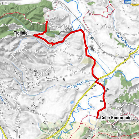 Via dei Santi | Etappe 2 Celle Enomondo San Pancrazio - San Carlo di Tigliole