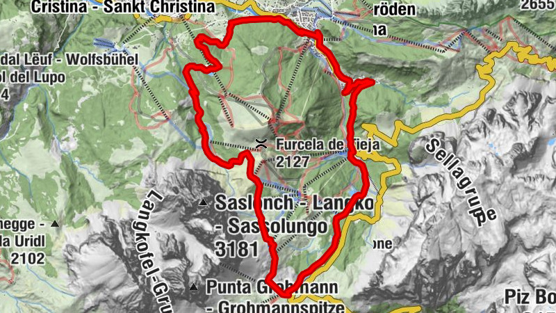 Sellajoch und Steinerne Stadt