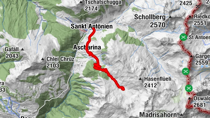 E-Bike Tour von St. Antönien auf die Aschariner Alp