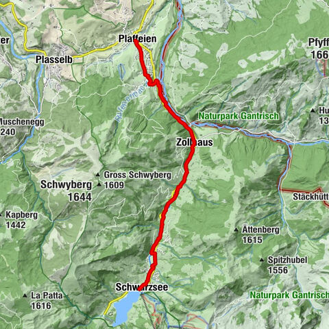 Freiburger Voralpenweg Etappe 2 (SchweizMobil 78)
