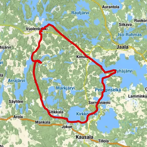Iitti-Rundkurs Paddelroute