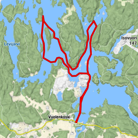 Rundroute zu drei Felsmalereien, Vuolenkoski