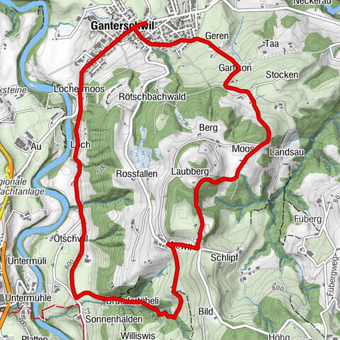 Wanderung von Ganterschwil zum Bruedertöbeli