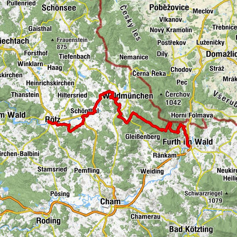 Trans Bayerwald Etappe 1: Furth im Wald - Rötz