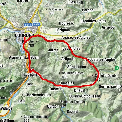 Rundfahrt Col de Lingous, Castelloubon-Tal