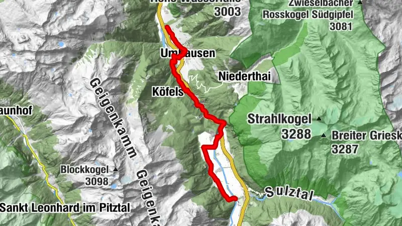Ötztal Radweg Etappe 3: Umhausen - Längenfeld