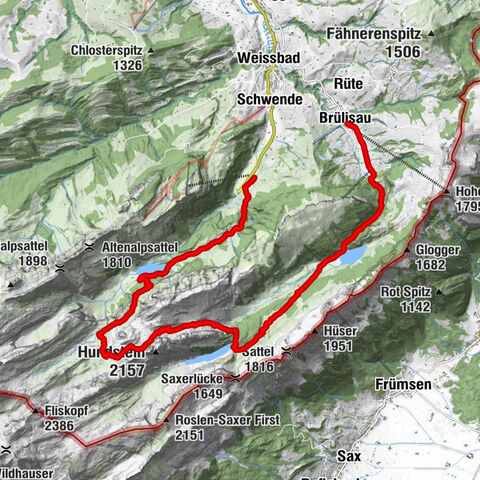 Traumhafte 3-Seen/Hütten Runde in Appenzell Schweiz