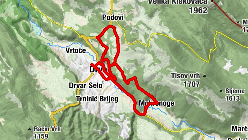Drvar Brdski biciklizam (eBike)