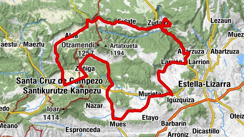 Tierra Estella-Tal - Camping Artaza Route 3