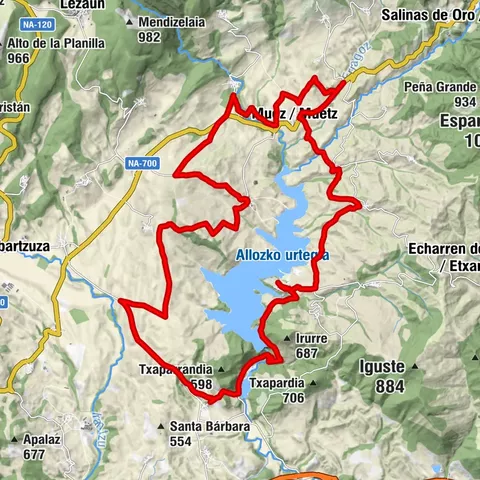 Rund um Alloz mit dem MTB - Camping Aritzaleku Route 7