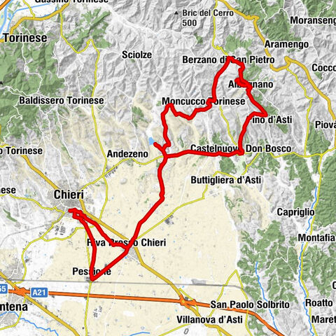 CHIERI - Zwischen Weinbergen, Hügeln und Geschichte in Richtung der Abtei von Vezzolano