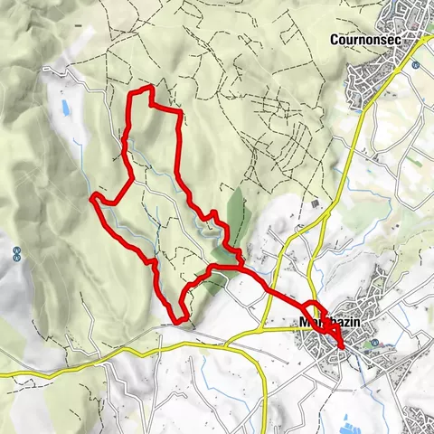 WANDERUNG DER COLLINES DE LA MOURE
