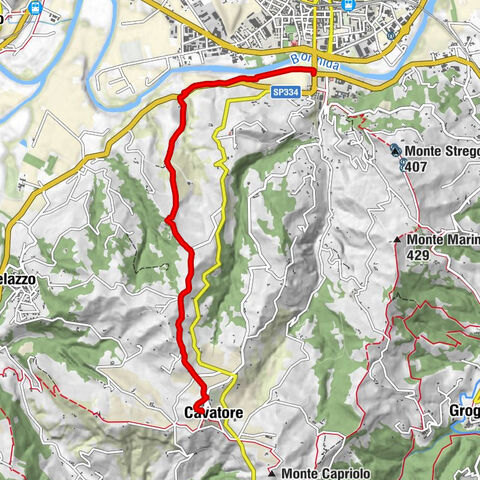 Weg Acqui Terme - Cavatore - Weg 537 mit dem Mountainbike