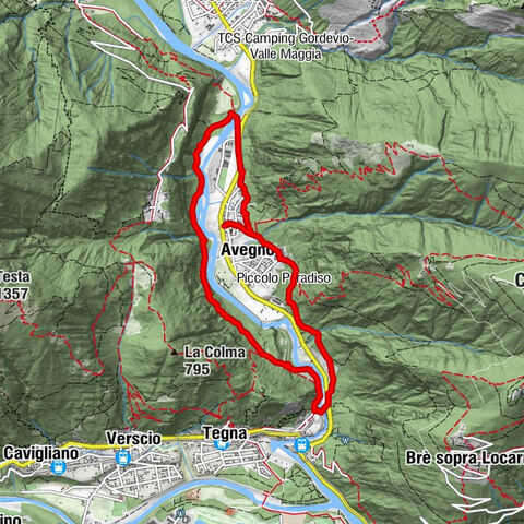 Avegno-Ponte Brolla-Avegno