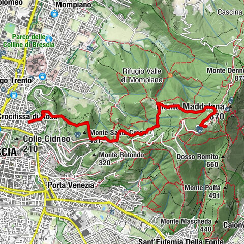 Monte Maddalena - Sentieri 7,6 e 5