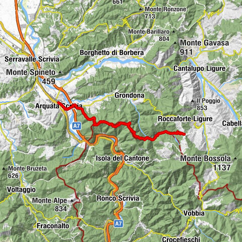 Sentiero 200 - Anello Borbera - Spinti - TAPPA 11/11 (Borassi - Arquata Scrivia) in mountain bike