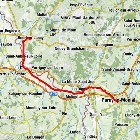 CycloRoute71 - Etape 9 de Bourbon-Lancy à Paray-le-Monial