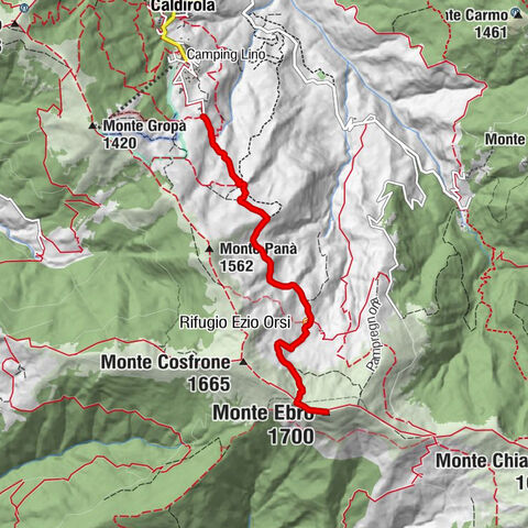 Sentiero 106 : Sentiero Caldirola - Monte Ebro in camminata