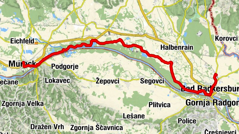 03 Südalpenweg, 01. Etappe: Bad Radkersburg - Mureck