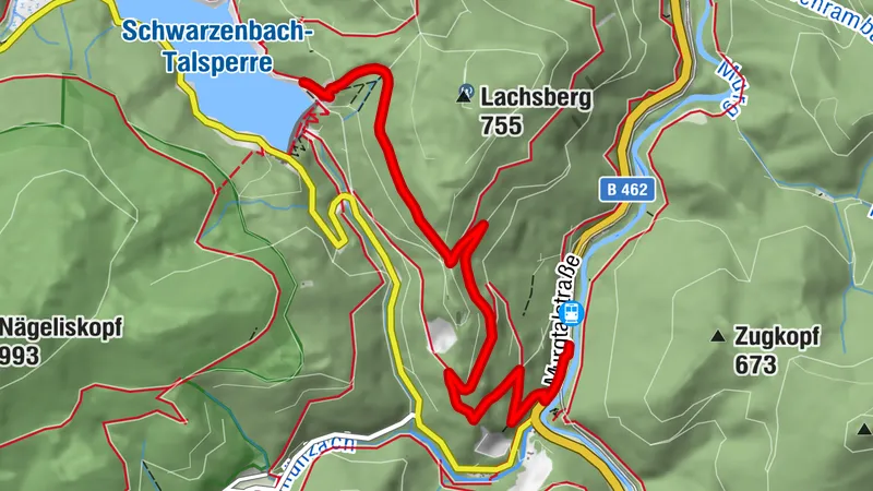 Trekking Bahnhof Raumünzach - Camp Schwarzenbach