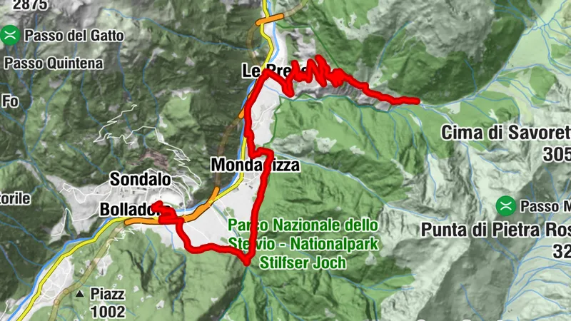Bormio 360 Mountainbike - Etappe 6 - Sentiero de li stria