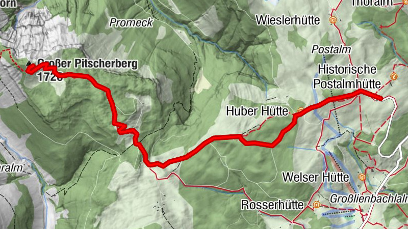 Postalm - Pitschenberg 1720 m