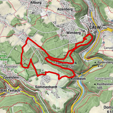 Wasser-, Wald- und Wiesenpfad / Zavelstein > Calw (Premiumweg & Genießerpfad)