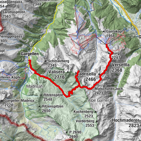 Über den Höhenweg und Matschuner Joch auf die Heimspitze nach Gargellen