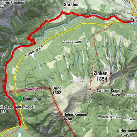 Koppentalweg - Weg durch die Wildnis