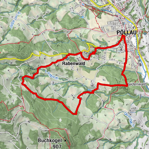 Hirschbirnweg, Richtung Rabenwald