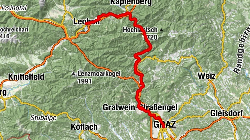 Etappe 05 Murradweg Leoben - Graz