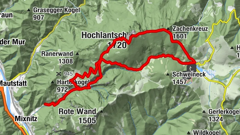 Bärenschützklamm über den Hochlantsch zur Teichalm, Mixnitz