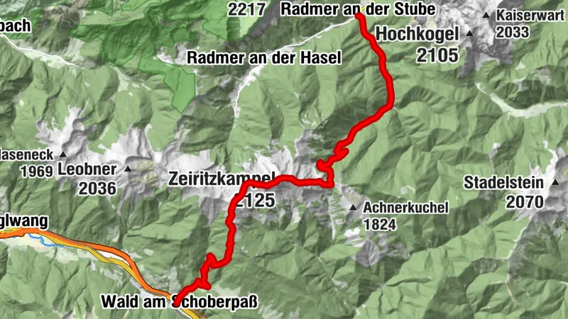  4. Etappe Styrian Iron Trail - Wald am Schoberpaß - Radmer an der Stube