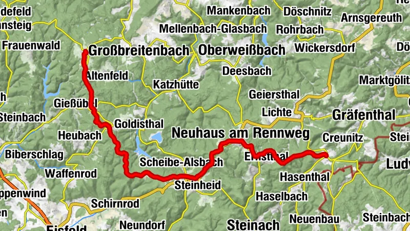Rennsteig - Etappenlauf - 2. Etappe Spechtsbrunn - Neustadt am Rennsteig