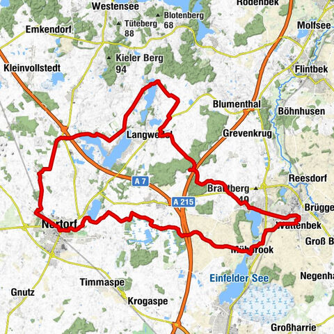 Ausritt nach Nortorf zum Eisessen, zurück durchs Moor zum Essen am Einfelder See