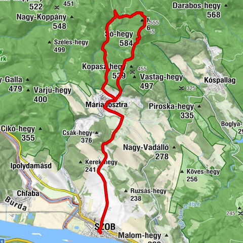 Kossuth utcai Játszótér - Só-hegy - Nagy-Sas-hegy - Keselyűs-orom